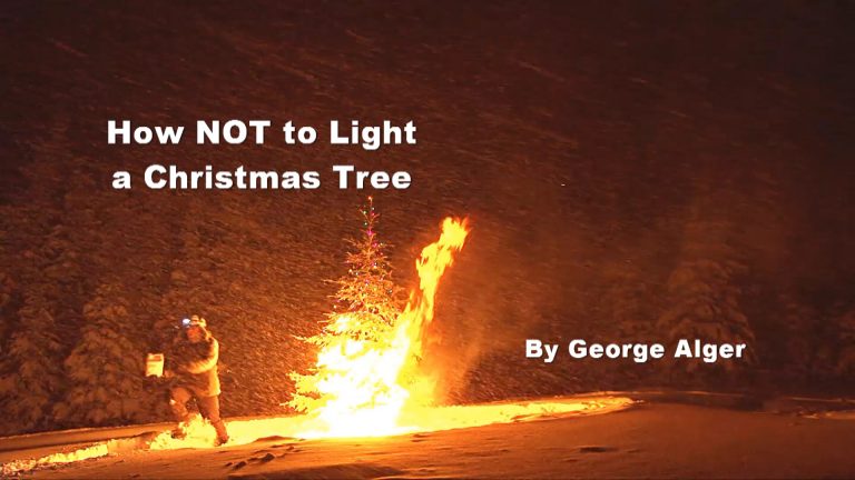 How NOT to Light a Christmas Tree (2min)