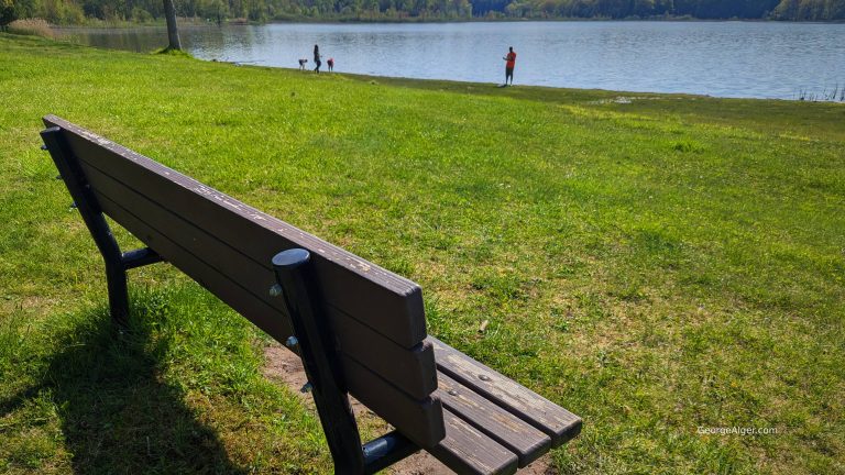 Beachside Bench, by George Alger